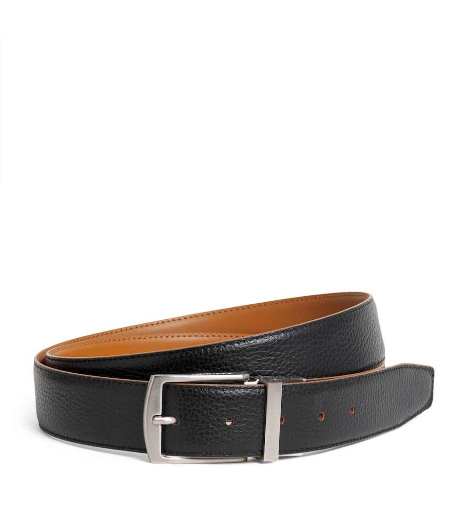 Giorgio Armani Brushed Palladium-Plated GA Logo Belt Buckle - Image 2