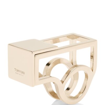 Giorgio Armani Brushed Palladium-Plated GA Logo Belt Buckle - Image 5