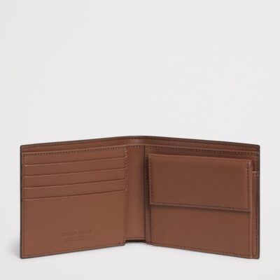 Giorgio Armani Calf Leather Embossed Bifold Wallet - Image 2