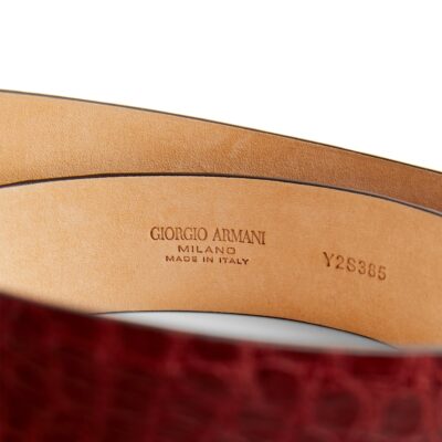 Giorgio Armani Crocodile Leather Belt - Image 2