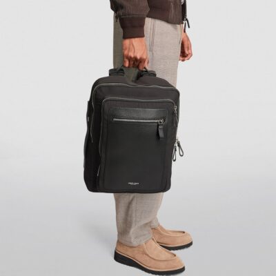 Giorgio Armani Leather-Trim Backpack - Image 2
