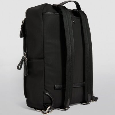 Giorgio Armani Leather-Trim Backpack - Image 4