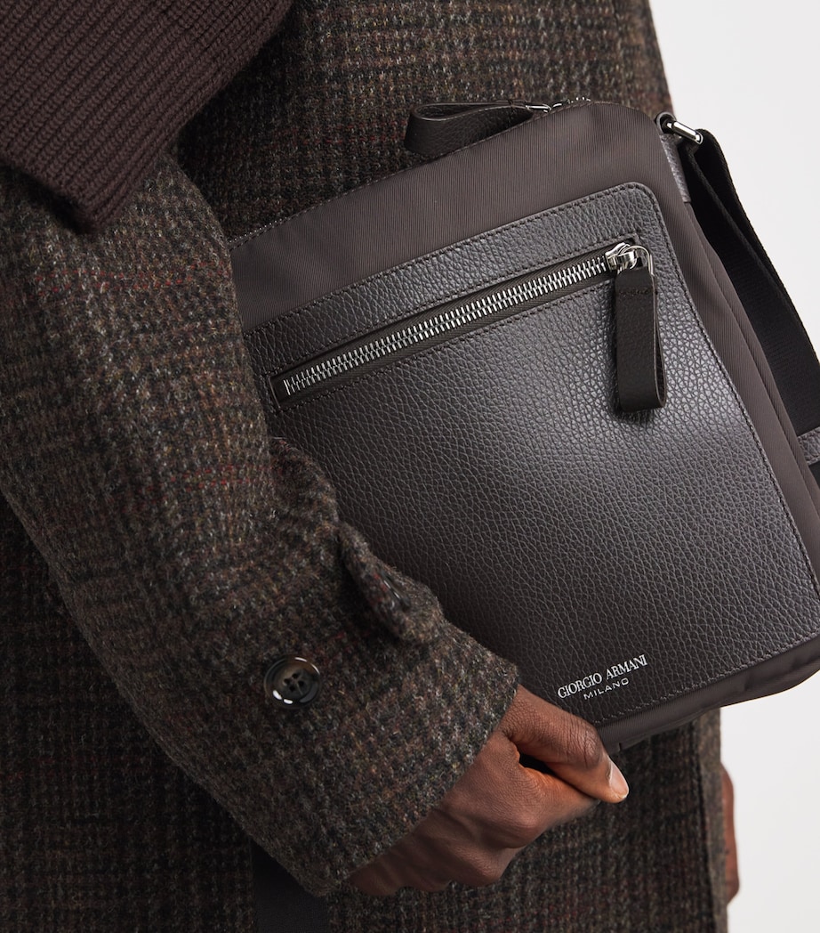 Giorgio Armani Leather-Trim Cross-Body Bag - Image 2