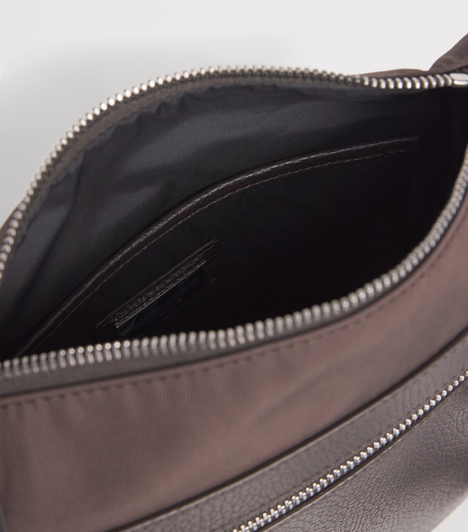 Giorgio Armani Leather-Trim Cross-Body Bag - Image 4