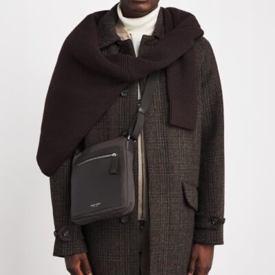 Giorgio Armani Leather-Trim Cross-Body Bag - Image 5