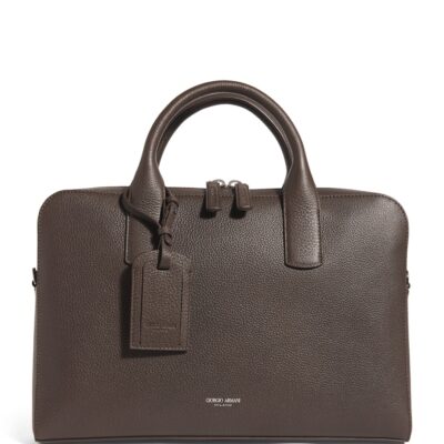 Giorgio Armani Leather Briefcase - Image 1