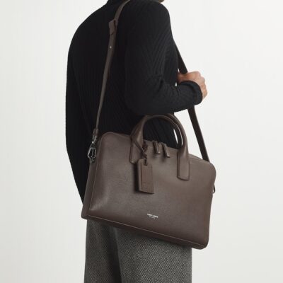 Giorgio Armani Leather Briefcase - Image 2