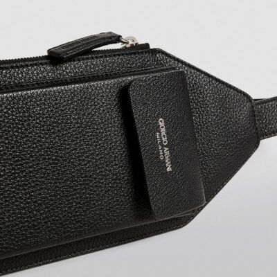Giorgio Armani Leather Cross-Body Bag - Image 3