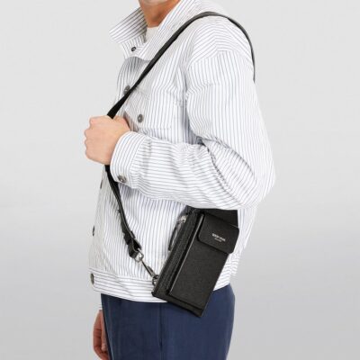Giorgio Armani Leather Cross-Body Bag - Image 5