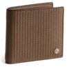 Giorgio Armani Leather Wave-Embossed Bifold Wallet - Image 1
