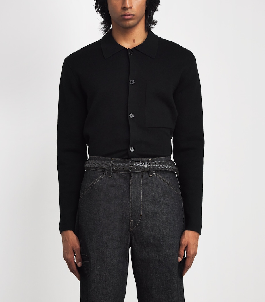 Giorgio Armani Leather Woven Belt - Image 2