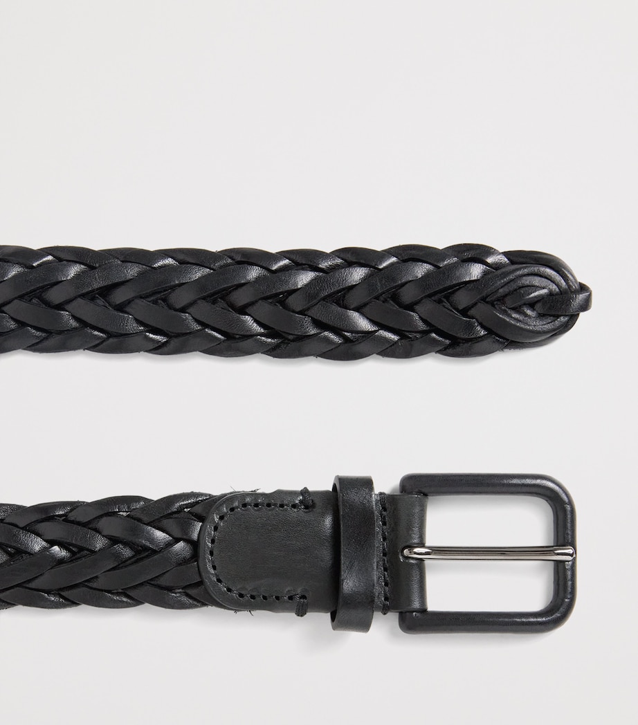 Giorgio Armani Leather Woven Belt - Image 4