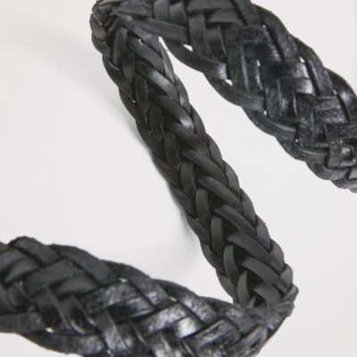Giorgio Armani Leather Woven Belt - Image 5