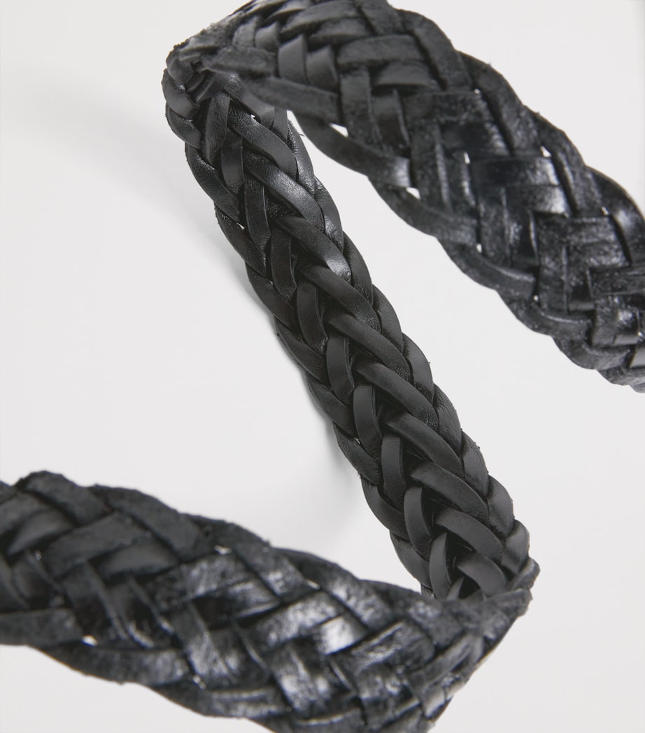 Giorgio Armani Leather Woven Belt - Image 5