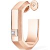 Giorgio Armani Satin Rose Gold-Plated GA Logo Belt Buckle - Image 1