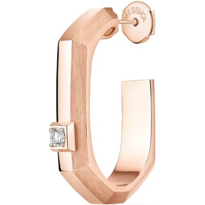 Giorgio Armani Satin Rose Gold-Plated GA Logo Belt Buckle - Image 5