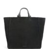 Giorgio Armani Suede Leather-Trim Tote Bag - Image 1