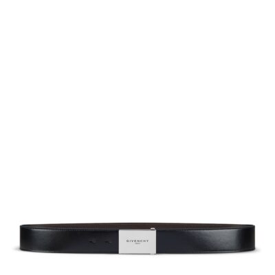 Givenchy Calfskin Logo-Plaque Belt - Image 1