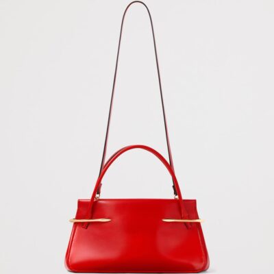 Givenchy Medium Leather Pinch Top-Handle Bag - Image 4