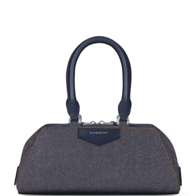 Givenchy Mini Denim Antigona East-West Top-Handle Bag - Image 1