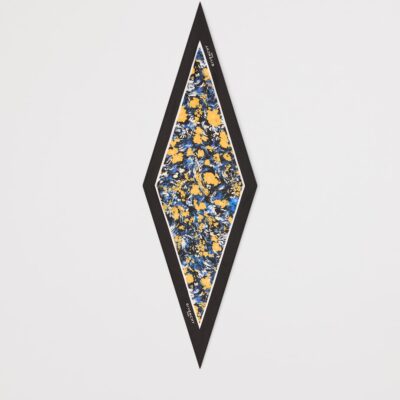 Givenchy Silk Floral Print Diamond Scarf - Image 2