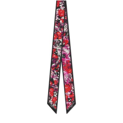 Givenchy Silk Floral Print Maxi Bandeau - Image 2