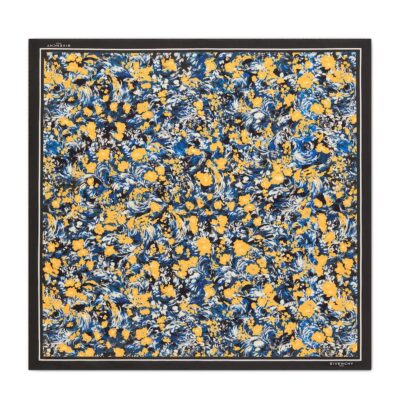 Givenchy Silk Floral Print Square Shawl - Image 1
