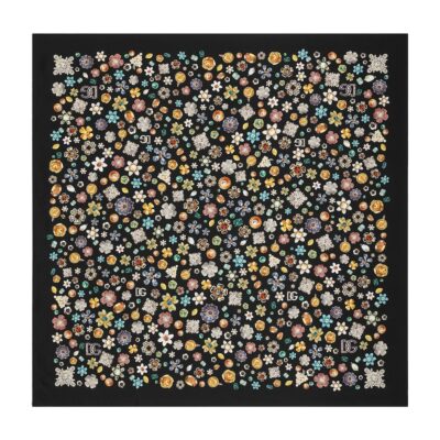 Givenchy Silk Floral Print Square Shawl - Image 4