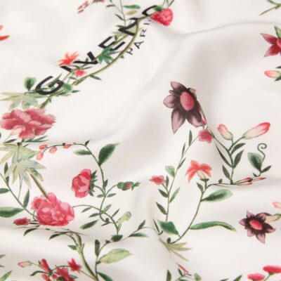 Givenchy Silk Floral Square Shawl - Image 2