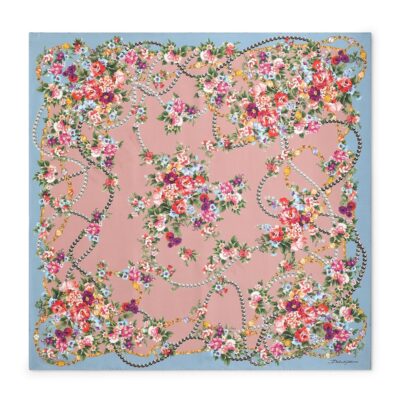Givenchy Silk Floral Square Shawl - Image 5