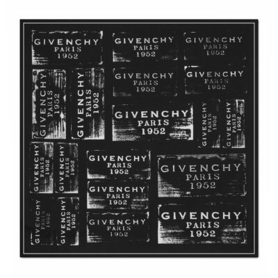 Givenchy Silk Stamp Square Shawl - Image 1