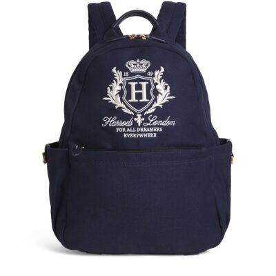 Harrods Small Cotton Logo Tote Bag - Image 3