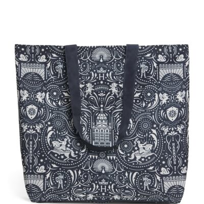 Harrods Small Cotton Logo Tote Bag - Image 3