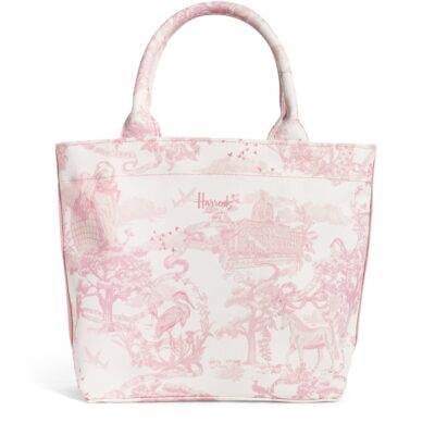 Harrods Small Cotton Logo Tote Bag - Image 4