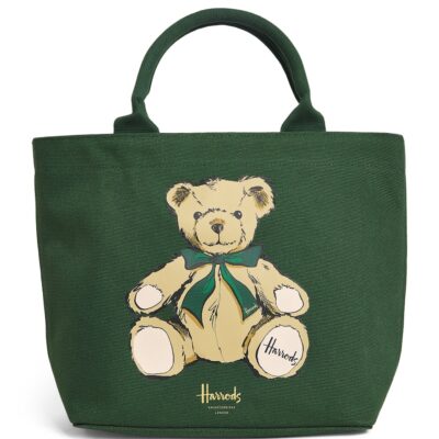 Harrods Small Embroidered Logo Tote Bag - Image 4
