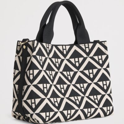 Harrods Small Geometric Tote Bag - Image 3