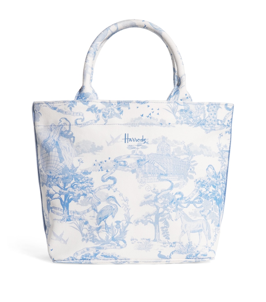 Harrods Small Toile Print Tote Bag