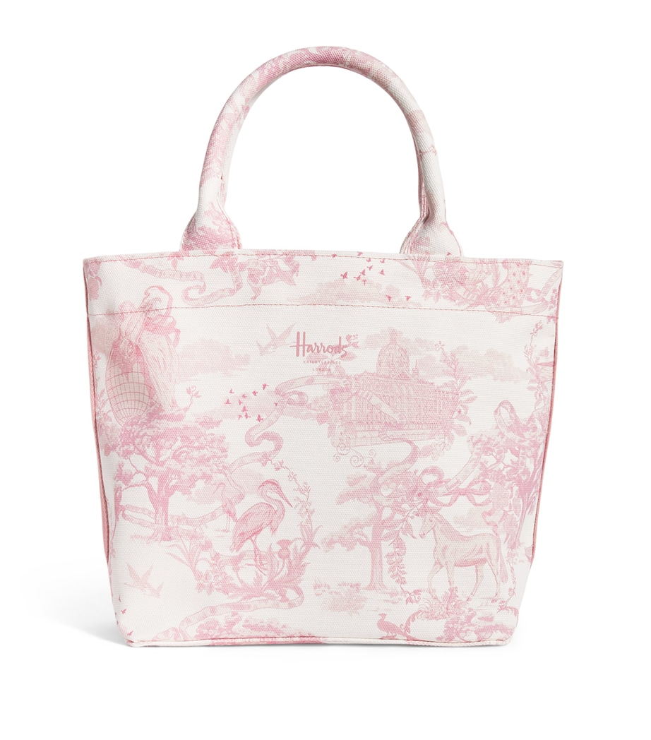 Harrods Small Toile Print Tote Bag