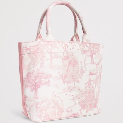 Harrods Small Toile Print Tote Bag - Image 2