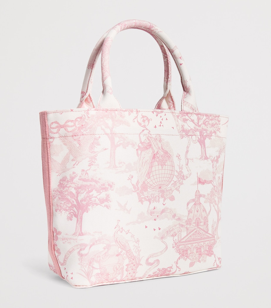 Harrods Small Toile Print Tote Bag - Image 2