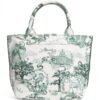 Harrods Small Toile Tote Bag - Image 1