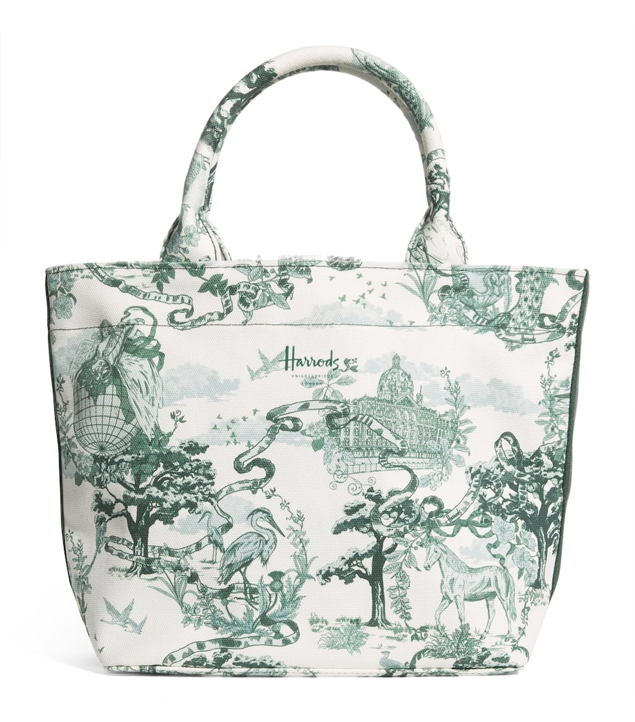 Harrods Small Toile Tote Bag