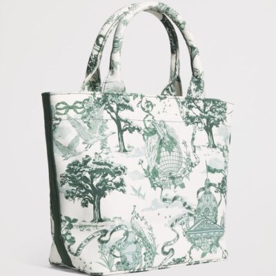 Harrods Small Toile Tote Bag - Image 2