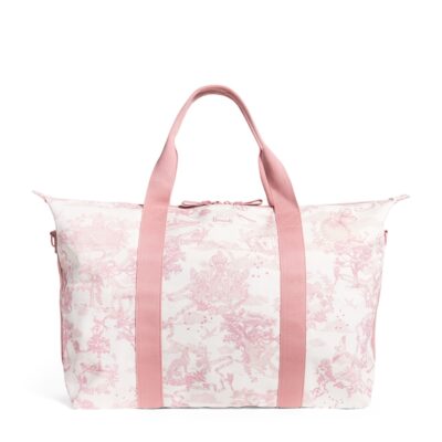 Harrods Toile Overnight Packable Bag and Pouch Set - Image 1