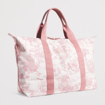 Harrods Toile Overnight Packable Bag and Pouch Set - Image 2