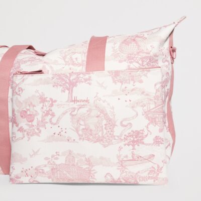 Harrods Toile Overnight Packable Bag and Pouch Set - Image 3