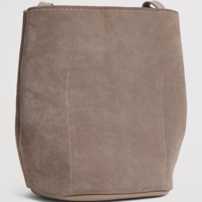 Harrods x Tusting Medium Suede H Cross-Body Bag - Image 3