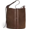 Harrods x Tusting Suede H Tote Bag - Image 1