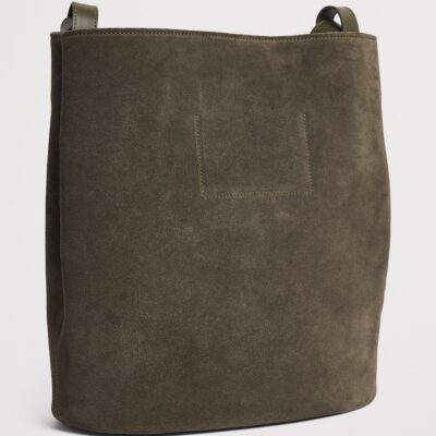 Harrods x Tusting Suede H Tote Bag - Image 3