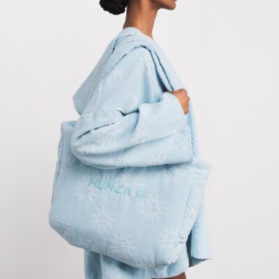Hunza G Cotton Sunny Tote Bag - Image 2